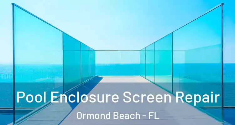  Pool Enclosure Screen Repair Ormond Beach - FL